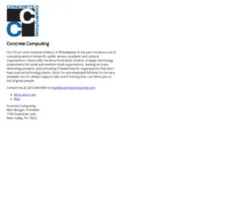 Concretecomputing.com(Concrete Computing Home) Screenshot