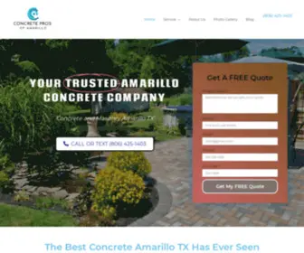 Concretecontractors-Amarillo.com(Concrete Contractor Amarillo TX) Screenshot