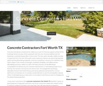 Concretecontractorsfortworth.com(Concrete Contractors Fort Worth) Screenshot