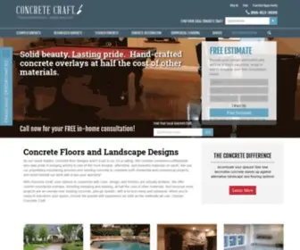 Concretecraft.com(Concrete Floor Designs & Solutions) Screenshot