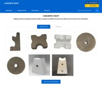 Concretecraftindia.com(Concrete Cover Block Manufacturer) Screenshot