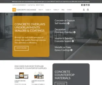 Concreteexchange.com(Concrete Countertops) Screenshot