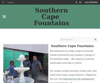 Concretegardenornaments.co.za(Southern Cape Fountains) Screenshot