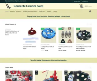 Concretegrindersales.com(Professional Dust Shrouds) Screenshot