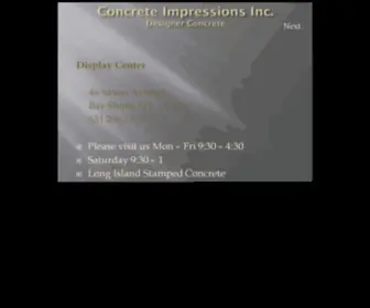 Concreteimpressionsinc.info(Concrete Impressions) Screenshot