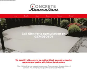 Concreteinnovations.co.nz(Concrete Contractors Tauranga) Screenshot