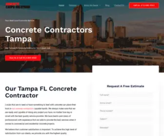 Concreteintampa.com(Concrete Contractors Tampa) Screenshot