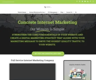 Concreteinternetmarketing.com(Internet Marketing Company) Screenshot