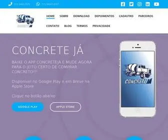 Concreteja.com.br(O primeiro e único aplicativo voltado exclusivamente para compra e venda de concreto usinado) Screenshot