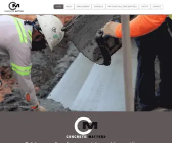 Concretemattersinc.com(Concrete Matters Inc) Screenshot