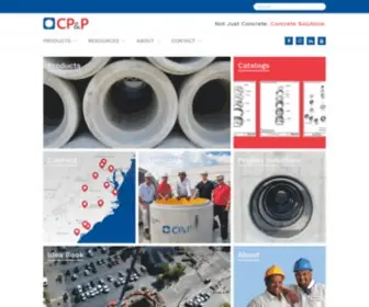 Concretepandp.com(Concrete Pipe & Precast) Screenshot