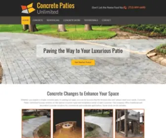 Concretepatiosunlimited.com(Concrete Contractor) Screenshot