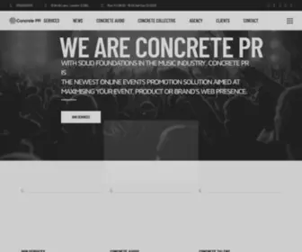 Concretepr.co.uk(Concrete PR) Screenshot