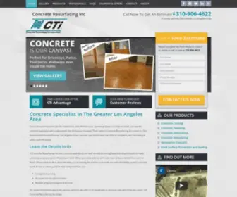 Concreteresurfacinginc.com(Concrete Resurfacing Inc) Screenshot