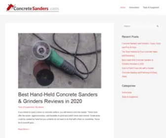 Concretesanders.com(All about grinding) Screenshot