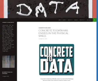 Concretetodata.com(Concrete to Data) Screenshot