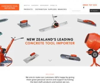 Concretetools.co.nz(Concrete Tool Importers) Screenshot