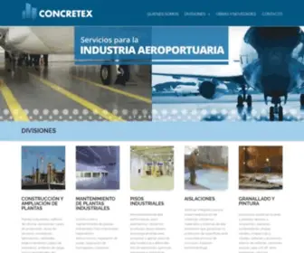 Concretex.com.ar(Servicios de Construcción Industrial) Screenshot