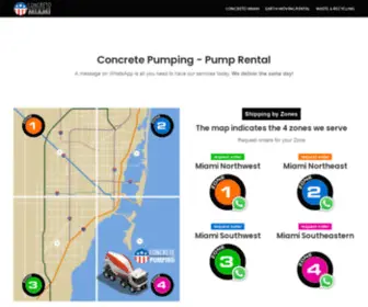 Concretomiami.com(Servicio de Bombeo de Concreto) Screenshot