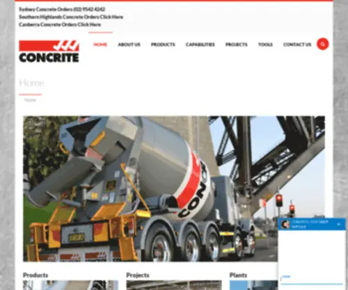 Concrite.com.au(Supplying concrete to NSW since 1976) Screenshot