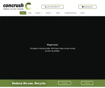 Concrush.com.au(Concrete & Building Materials Recycling) Screenshot