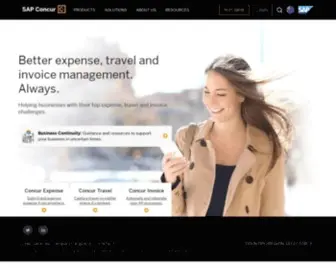 Concur.com.au(Travel Expense Management) Screenshot