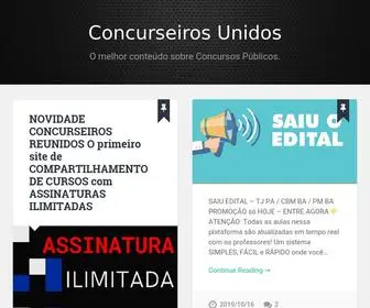 Concurseirosunidos.org(Concurseiros Unidos) Screenshot