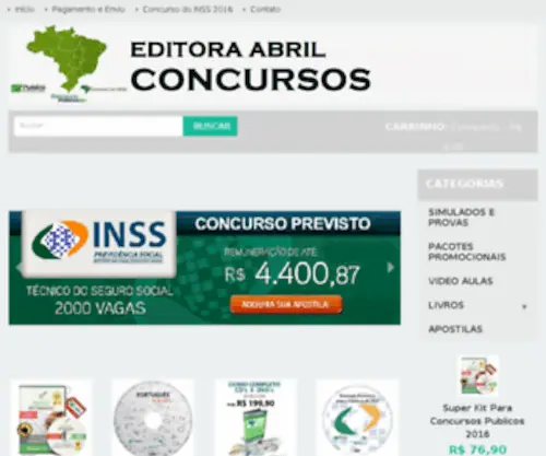 Concursodoinss.com(Apostilas Concurso do INSS) Screenshot