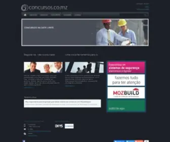 Concursos.co.mz(Portal dos Concursos Públicos Moçambicanos) Screenshot