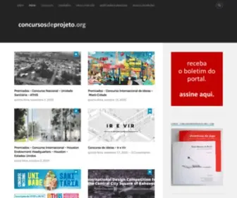 Concursosdeprojeto.org(Portal e revista eletrônica) Screenshot