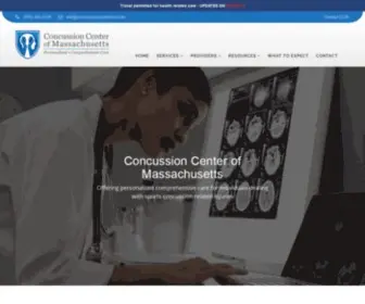 Concussioncenterma.com(Personalized, Comprehensive Care) Screenshot