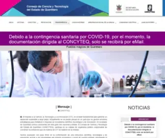 Concyteq.edu.mx(Pagina principal) Screenshot