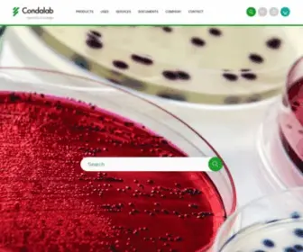 Condalab.com(60 años fabricando medios de cultivo) Screenshot