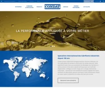 Condat.fr(Lubrifiant industriel) Screenshot