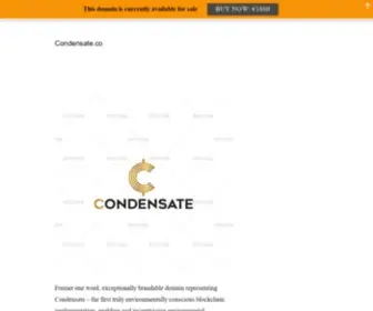 Condensate.co(Condensate) Screenshot