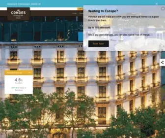 Condesdebarcelona.com(Hotel Condes de Barcelona 4) Screenshot