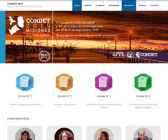 Condet2019.com(Universidad Nacional de Misiones) Screenshot