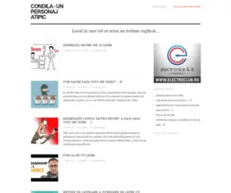 Condila.ro(Un personaj atipic) Screenshot