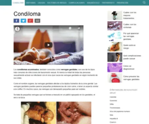 Condiloma.org(Condiloma) Screenshot