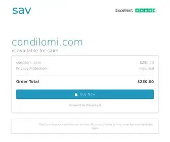 Condilomi.com(The premium domain name) Screenshot