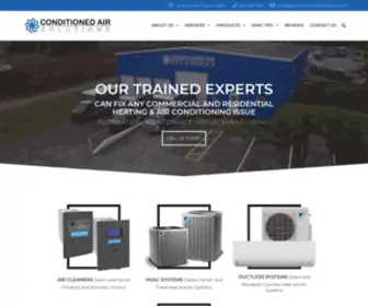 Conditionedairsolutions.com(AC Repair & Heating Repair in Huntsville) Screenshot