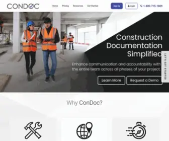 Condoc.com(ConDoc Construction Management Software) Screenshot