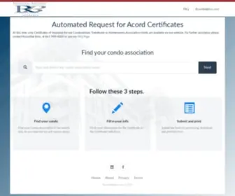 Condocertificate.com(Rosenthal Brothers) Screenshot