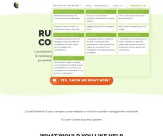 Condogenie.com(Condo Software with a Condo Website and Condo Portal which) Screenshot