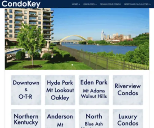 Condokey.com(Condos and Loft Condos For Sale in Cincinnati and Northern Kentucky) Screenshot