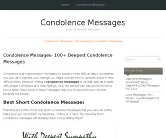 Condolencemessages.org(Condolencemessages) Screenshot