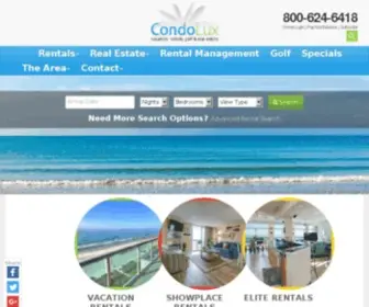 Condolux.net(Myrtle Beach Condo Rentals) Screenshot