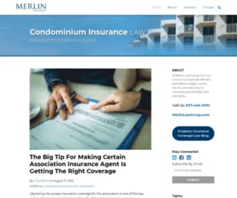 Condominiuminsurancelaw.com(Condominium Insurance Law) Screenshot