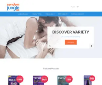 Condomjungle.com(If you are shopping for condoms you've come to the right place. Condom Jungle) Screenshot