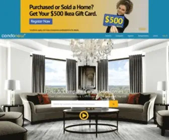 Condonow.com(New Condos & Townhomes for sale) Screenshot